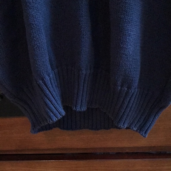 Mens Izod Club American Golf Blue 100% Egyptian Cotton Knit Sweater, Size Small - Picture 8 of 11
